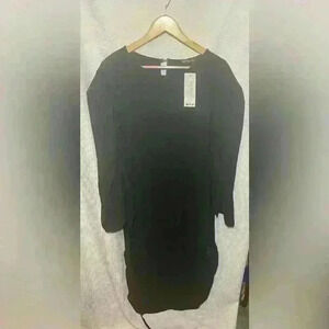 Boohoo 20 Black Mini/Midi Black Dress